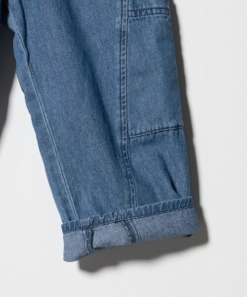 green label relaxing（グリーンレーベルリラクシング）の「デニム カーゴパンツ / キッズ  100㎝-160㎝（デニムパンツ・キッズ・コバルトブルー/ブラック・130cm/100cm/140cm/150cm/160cm/120cm/110cm）」の12枚目の写真