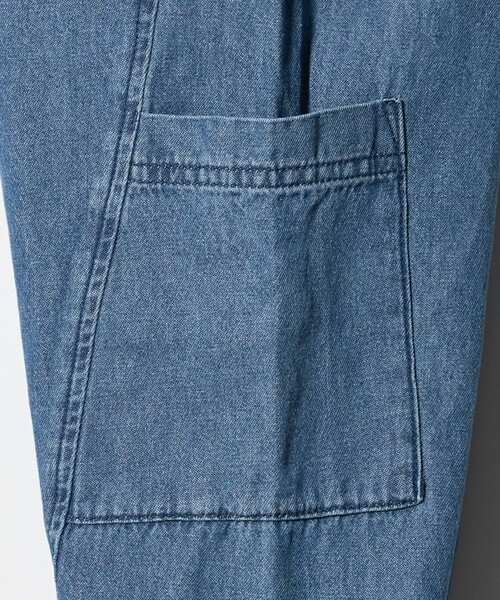 green label relaxing（グリーンレーベルリラクシング）の「デニム カーゴパンツ / キッズ  100㎝-160㎝（デニムパンツ・キッズ・コバルトブルー/ブラック・130cm/100cm/140cm/150cm/160cm/120cm/110cm）」の10枚目の写真