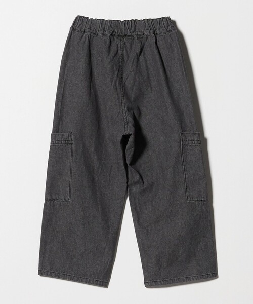 green label relaxing（グリーンレーベルリラクシング）の「デニム カーゴパンツ / キッズ  100㎝-160㎝（デニムパンツ・キッズ・コバルトブルー/ブラック・130cm/100cm/140cm/150cm/160cm/120cm/110cm）」の7枚目の写真
