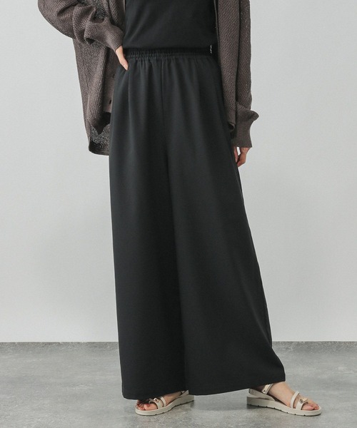 GLOBAL WORK(グローバルワーク)の「イージーケアギャザーワイドパンツ/571199(その他パンツ・レディース・グレー/ブラック/ブラウン/ボルドー・LARGE/MEDIUM/SMALL/X-SMALL)」の7枚目の写真