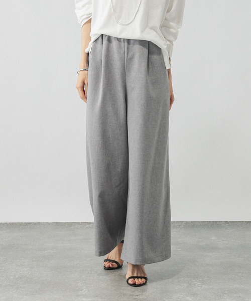 GLOBAL WORK(グローバルワーク)の「イージーケアギャザーワイドパンツ/571199(その他パンツ・レディース・グレー/ブラック/ブラウン/ボルドー・LARGE/MEDIUM/SMALL/X-SMALL)」の11枚目の写真