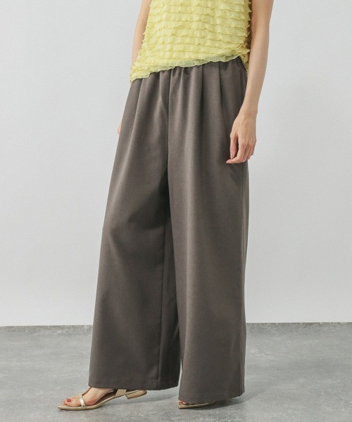 GLOBAL WORK(グローバルワーク)の「イージーケアギャザーワイドパンツ/571199(その他パンツ・レディース・グレー/ブラック/ブラウン/ボルドー・LARGE/MEDIUM/SMALL/X-SMALL)」の16枚目の写真