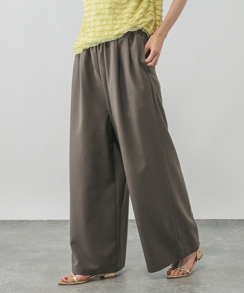 GLOBAL WORK(グローバルワーク)の「イージーケアギャザーワイドパンツ/571199(その他パンツ・レディース・グレー/ブラック/ブラウン/ボルドー・LARGE/MEDIUM/SMALL/X-SMALL)」の17枚目の写真