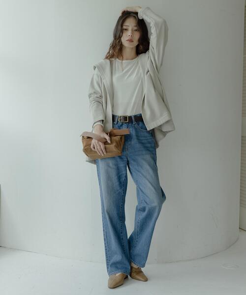 URBAN RESEARCH Sonny Label（アーバンリサーチサニーレーベル）の「裏毛フーディーカーディガン（カーディガン/ボレロ・レディース・ブラック/グレー/ベージュ系その他・FREE）」の7枚目の写真