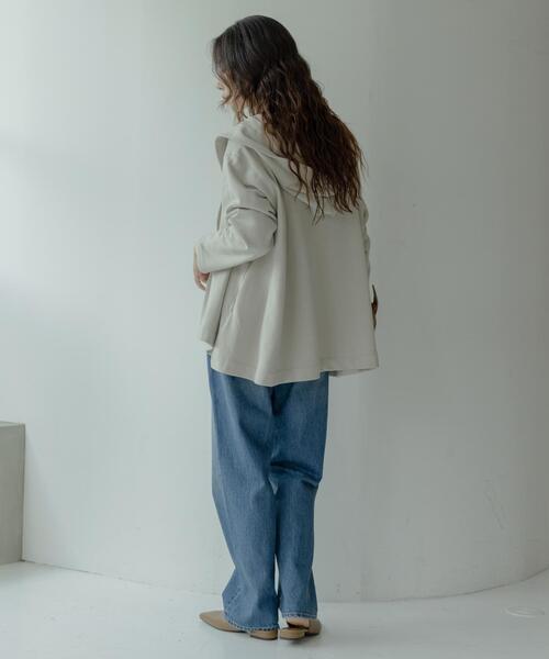 URBAN RESEARCH Sonny Label（アーバンリサーチサニーレーベル）の「裏毛フーディーカーディガン（カーディガン/ボレロ・レディース・ブラック/グレー/ベージュ系その他・FREE）」の9枚目の写真