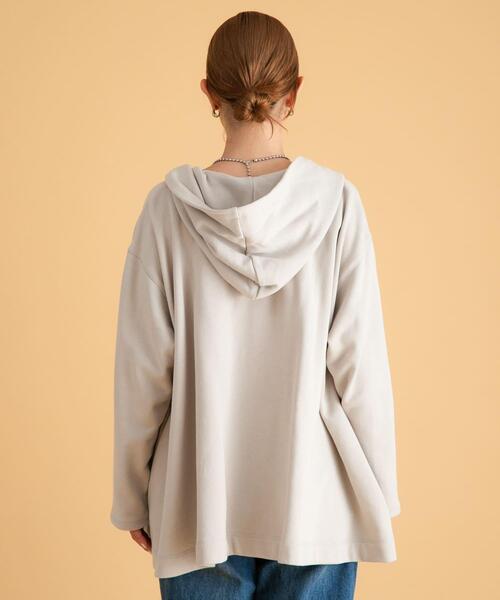 URBAN RESEARCH Sonny Label（アーバンリサーチサニーレーベル）の「裏毛フーディーカーディガン（カーディガン/ボレロ・レディース・ブラック/グレー/ベージュ系その他・FREE）」の12枚目の写真