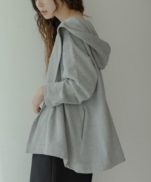 URBAN RESEARCH Sonny Label（アーバンリサーチサニーレーベル）の「裏毛フーディーカーディガン（カーディガン/ボレロ・レディース・ブラック/グレー/ベージュ系その他・FREE）」の15枚目の写真