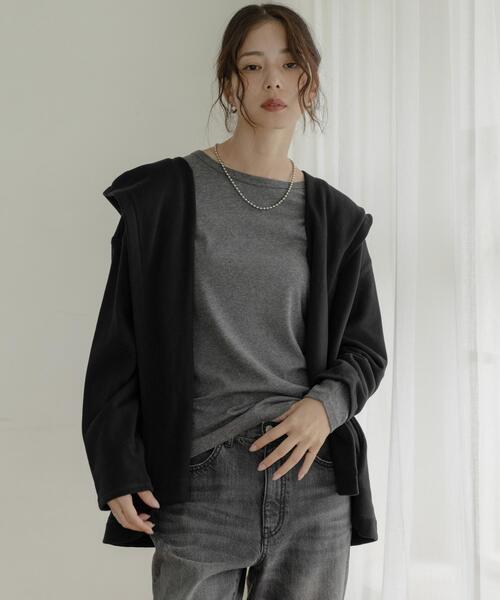 セール】裏毛フーディーカーディガン（カーディガン/ボレロ）｜URBAN