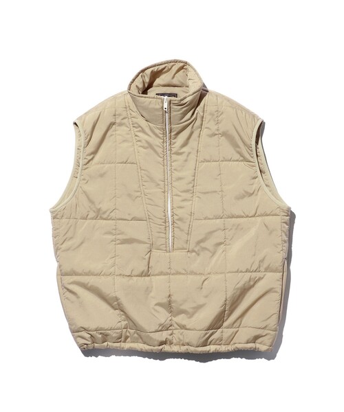 BEAMS PLUS（ビームスプラス）の「パフィー ベスト（ダウンベスト・メンズ・ベージュ/サックスブルー・XL/L/M/S）」の4枚目の写真