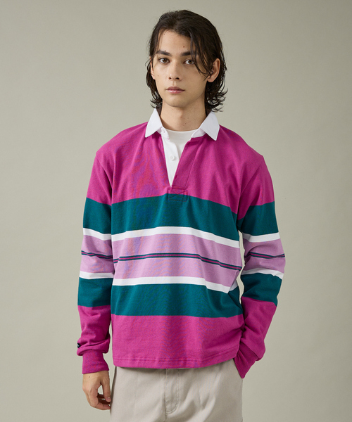 Barbarian(バーバリアン)の「【BARBARRIAN / バーバリアン】12ozHEAVY WEIGHT/ポロシャツ/ラガーシャツ/ユニセックス【WEB限定】(ポロシャツ・メンズ・ブルー系その他/ネイビー/ブラウン/ピンク・S/M/L/XL)」の4枚目の写真