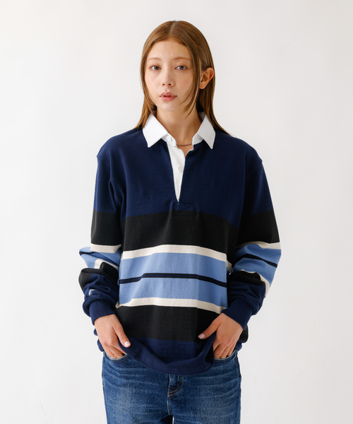 Barbarian(バーバリアン)の「【BARBARRIAN / バーバリアン】12ozHEAVY WEIGHT/ポロシャツ/ラガーシャツ/ユニセックス【WEB限定】(ポロシャツ・メンズ・ブルー系その他/ネイビー/ブラウン/ピンク・S/M/L/XL)」の12枚目の写真