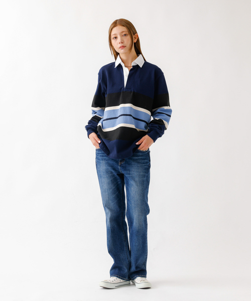 Barbarian(バーバリアン)の「【BARBARRIAN / バーバリアン】12ozHEAVY WEIGHT/ポロシャツ/ラガーシャツ/ユニセックス【WEB限定】(ポロシャツ・メンズ・ブルー系その他/ネイビー/ブラウン/ピンク・S/M/L/XL)」の21枚目の写真