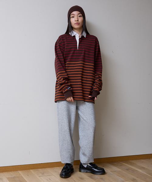 Barbarian(バーバリアン)の「【BARBARRIAN / バーバリアン】12ozHEAVY WEIGHT/ポロシャツ/ラガーシャツ/ユニセックス【WEB限定】(ポロシャツ・メンズ・ブルー系その他/ネイビー/ブラウン/ピンク・S/M/L/XL)」の5枚目の写真