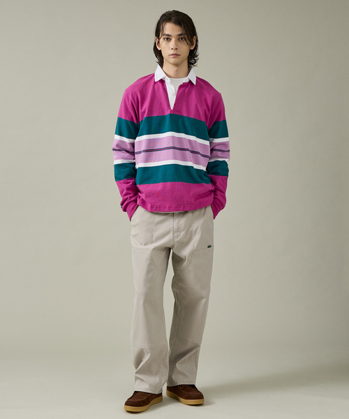 Barbarian(バーバリアン)の「【BARBARRIAN / バーバリアン】12ozHEAVY WEIGHT/ポロシャツ/ラガーシャツ/ユニセックス【WEB限定】(ポロシャツ・メンズ・ブルー系その他/ネイビー/ブラウン/ピンク・S/M/L/XL)」の7枚目の写真