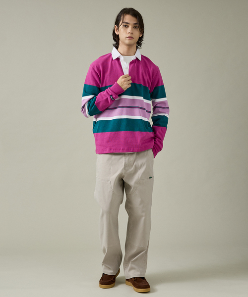 Barbarian(バーバリアン)の「【BARBARRIAN / バーバリアン】12ozHEAVY WEIGHT/ポロシャツ/ラガーシャツ/ユニセックス【WEB限定】(ポロシャツ・メンズ・ブルー系その他/ネイビー/ブラウン/ピンク・S/M/L/XL)」の8枚目の写真