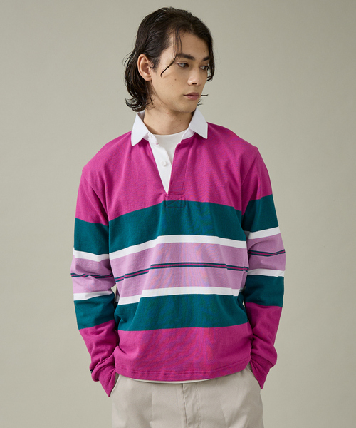 Barbarian(バーバリアン)の「【BARBARRIAN / バーバリアン】12ozHEAVY WEIGHT/ポロシャツ/ラガーシャツ/ユニセックス【WEB限定】(ポロシャツ・メンズ・ブルー系その他/ネイビー/ブラウン/ピンク・S/M/L/XL)」の9枚目の写真