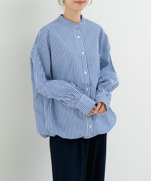 refinedworks】裾スピンドル がアクセントの チュニック（シャツ