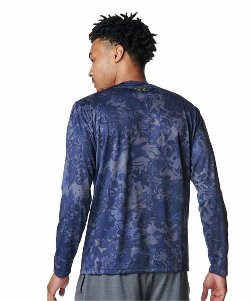 UNDER ARMOUR（アンダーアーマー）の「UAテック カモ ロングスリーブ Tシャツ（トレーニング/メンズ）（Tシャツ/カットソー・メンズ・ネイビー・2XL/3XL/M/XL/L/S）」の4枚目の写真