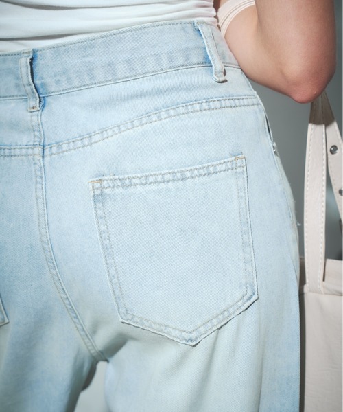 BLONDEY（ブロンディ）の「ラインストーンダメージレースデニムパンツ（デニムパンツ・レディース・ブルー・SMALL/MEDIUM）」の8枚目の写真