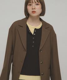 KBF | レイヤードライクヘンリーニット(ニット/セーター)