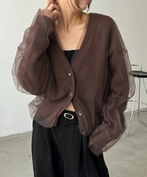 CAPRICIEUX LE&#39;MAGE - カプリシュレマージュ　フラッフィーショートカーディガン shio企画】フラッフィーショートカーディガン | CAPRICIEUX LE