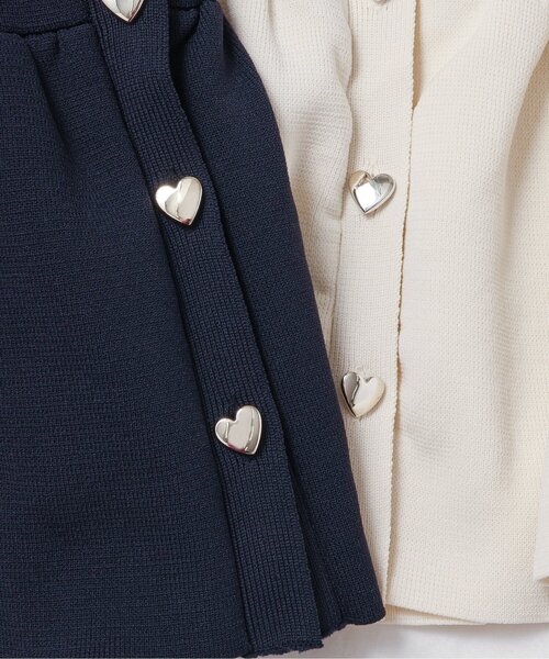 apres les cours（アプレレクール）の「【ジュニア対応】ペプラムフリルニットベスト_マシンウォッシャブル（ベスト・キッズ・アイボリー/ネイビー・100/120/140）」の9枚目の写真