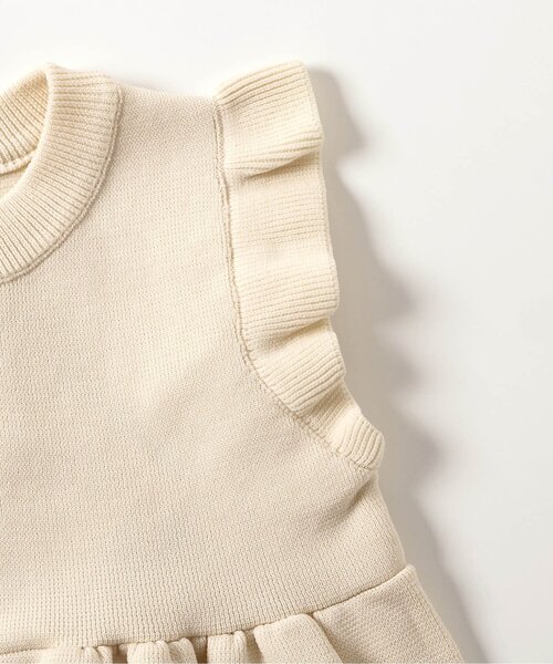 apres les cours（アプレレクール）の「【ジュニア対応】ペプラムフリルニットベスト_マシンウォッシャブル（ベスト・キッズ・アイボリー/ネイビー・100/120/140）」の16枚目の写真