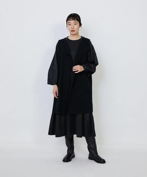 セール】【MTサイズあり】コットンレーヨンサテンティアードワンピース