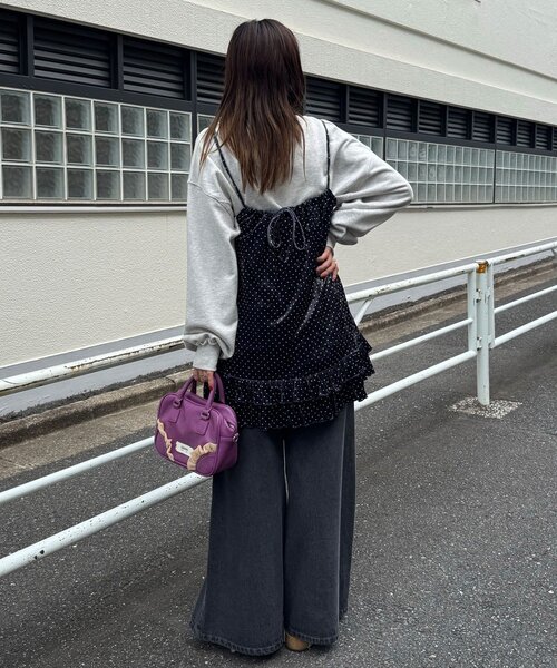 CIAOPANIC サイドカットアウトベロアチュニックキャミワンピ アソート