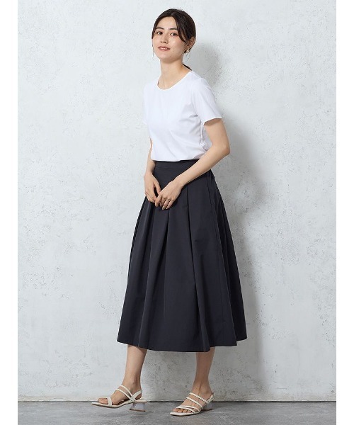 Perfect Suit FActory(パーフェクトスーツファクトリー)の「【接触冷感】シルク混ブラウス ホワイト/サックス(シャツ/ブラウス・レディース・ホワイト/サックスブルー・S/L/M)」の8枚目の写真