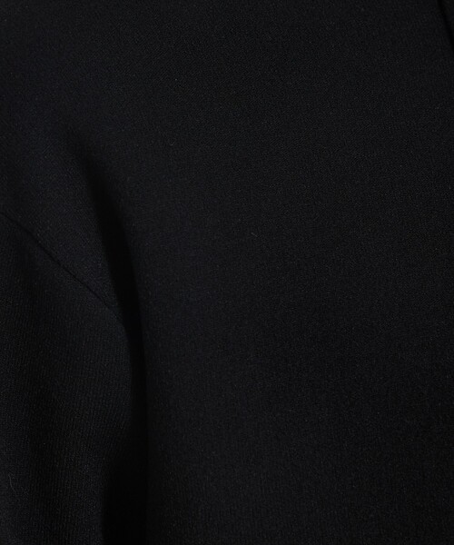 qualite（カリテ）の「【大人のパーカー】フーディーニットブルゾン/秋服/ジップパーカー/ショートパーカー（パーカー・レディース・ブラック/オフホワイト・フリー）」の9枚目の写真