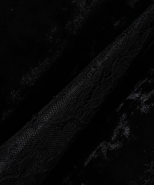 Ray BEAMS(レイビームス)の「ベロア レース レイヤー ワンピース(ワンピース・レディース・ブラック/ベージュ・1/0)」の18枚目の写真