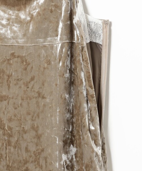 Ray BEAMS(レイビームス)の「ベロア レース レイヤー ワンピース(ワンピース・レディース・ブラック/ベージュ・1/0)」の21枚目の写真