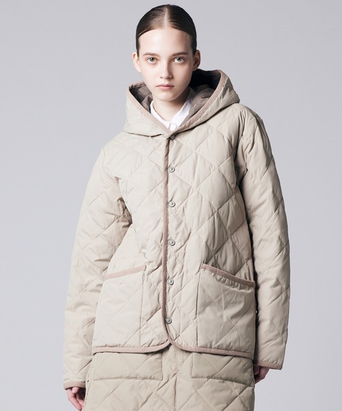 TAION（タイオン）】〈ユニセックス〉シティ パイピングフード ダウン