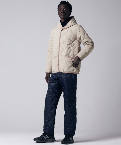 TAION（タイオン）】〈ユニセックス〉シティ パイピングフード ダウン