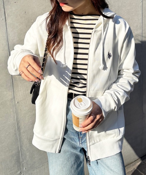 セール】【U.S. POLO ASSN.】ダブルフェイスロイヤルスウェット ダブル