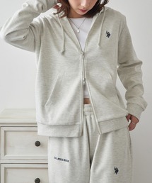 U.S. POLO ASSN.（ユーエスポロアッスン）の「【U.S. POLO ASSN.】ダブルフェイスロイヤルスウェット ダブルジップパーカー　メンズ、ウィメンズで着れるサイズ展開！ セットアップパンツ展開あり（パーカー）」