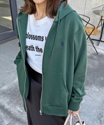 U.S. POLO ASSN.（ユーエスポロアッスン）の「【U.S. POLO ASSN.】ダブルフェイスロイヤルスウェット ダブルジップパーカー　メンズ、ウィメンズで着れるサイズ展開！ セットアップパンツ展開あり（パーカー）」