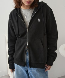 U.S. POLO ASSN.（ユーエスポロアッスン）の「【U.S. POLO ASSN.】ダブルフェイスロイヤルスウェット ダブルジップパーカー　メンズ、ウィメンズで着れるサイズ展開！ セットアップパンツ展開あり（パーカー）」