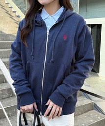 U.S. POLO ASSN.（ユーエスポロアッスン）の「【U.S. POLO ASSN.】ダブルフェイスロイヤルスウェット ダブルジップパーカー　メンズ、ウィメンズで着れるサイズ展開！ セットアップパンツ展開あり（パーカー）」