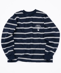 スウェット（ブルー・ネイビー/青色系・ボーダー柄）ファッション通販