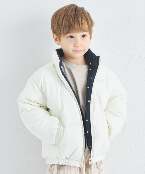 pairmanon（ペアマノン）の「【エアサーマル】ユニセックス リバーシブル 中わたジャケット（ブルゾン・キッズ・ブラック系その他2/ブラック系その他・100/110/120/130/140/150/90）」の9枚目の写真