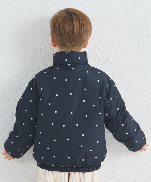 pairmanon（ペアマノン）の「【エアサーマル】ユニセックス リバーシブル 中わたジャケット（ブルゾン・キッズ・ブラック系その他2/ブラック系その他・100/110/120/130/140/150/90）」の11枚目の写真