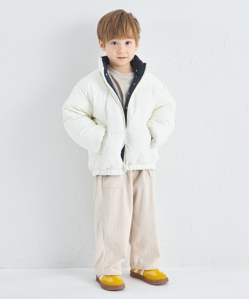 pairmanon（ペアマノン）の「【エアサーマル】ユニセックス リバーシブル 中わたジャケット（ブルゾン・キッズ・ブラック系その他2/ブラック系その他・100/110/120/130/140/150/90）」の14枚目の写真