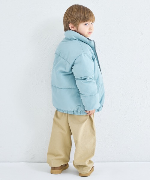 pairmanon（ペアマノン）の「【エアサーマル】ユニセックス リバーシブル 中わたジャケット（ブルゾン・キッズ・ブラック系その他2/ブラック系その他・100/110/120/130/140/150/90）」の5枚目の写真