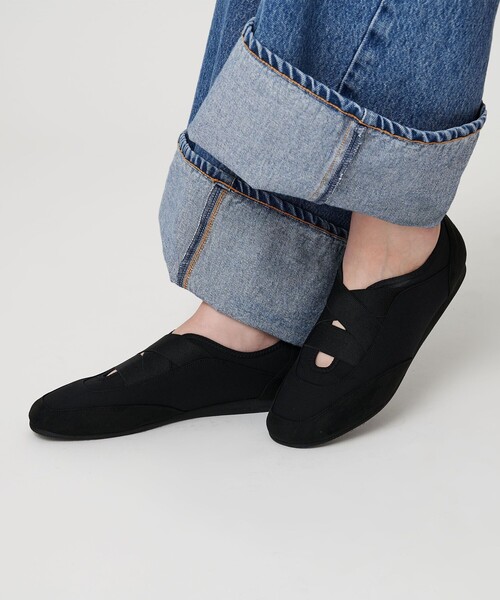 BEAUTY&YOUTH UNITED ARROWS（ビューティーアンドユースユナイテッドアローズ）の「コンビ エラスティック シューズ（スリッポン・レディース・ブラック・38/36/37）」の2枚目の写真