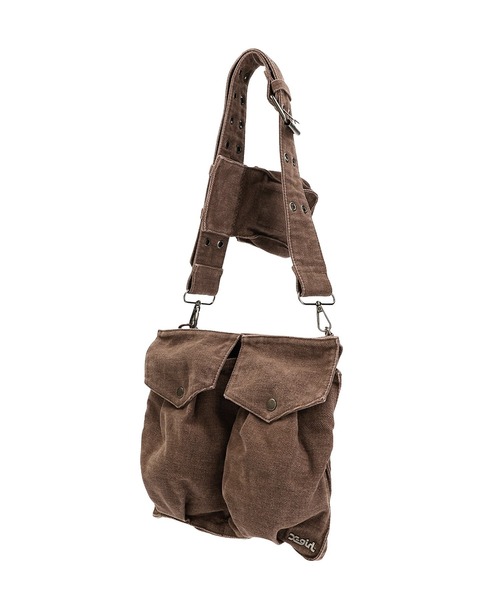 X-girl（エックスガール）の「EYELET BELT 2WAY BAG（ボディバッグ/ウエストポーチ・レディース・ブラック/ブラウン・ONE SIZE）」の7枚目の写真