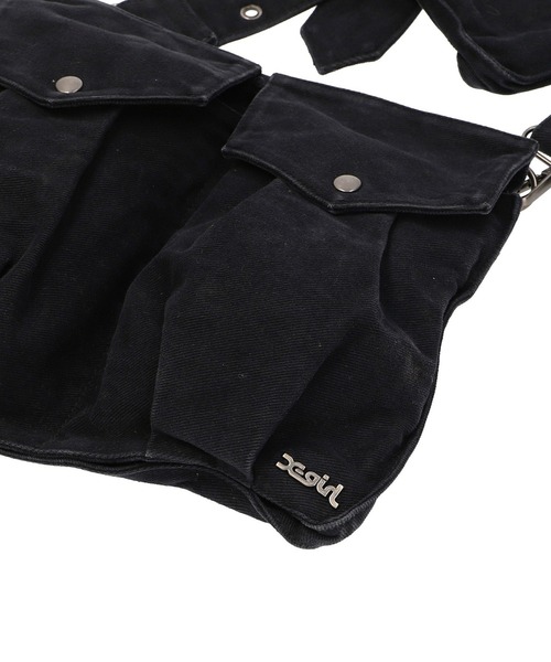 X-girl（エックスガール）の「EYELET BELT 2WAY BAG（ボディバッグ/ウエストポーチ・レディース・ブラック/ブラウン・ONE SIZE）」の13枚目の写真