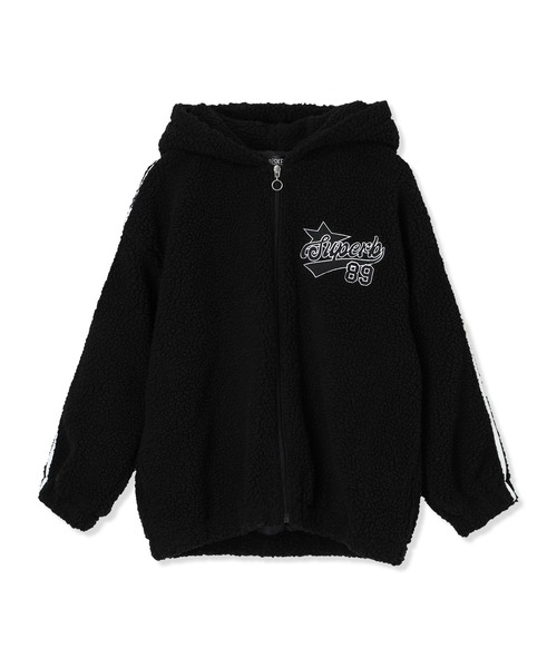 BISKEE（ビスキー）の「フード付き袖ラインボアジャケット（カモフラ/ブラック）（その他アウター・キッズ・ブラック/カーキ・140cm/150cm/160cm）」の22枚目の写真