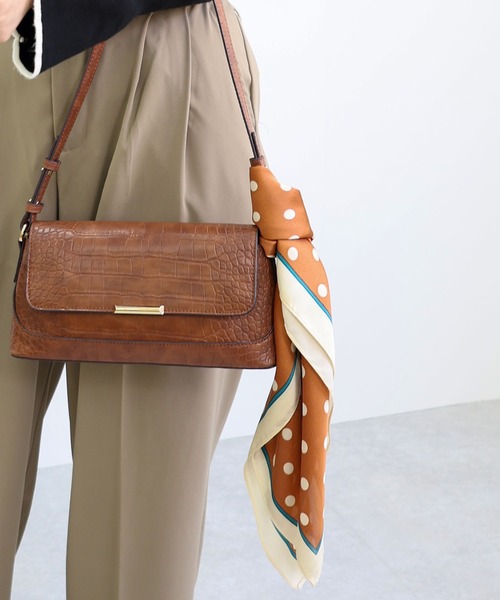 MIAN (ミアン)の「ポルカドットマルチスカーフ(バンダナ/スカーフ・レディース・ブラウン・FREE)」の4枚目の写真